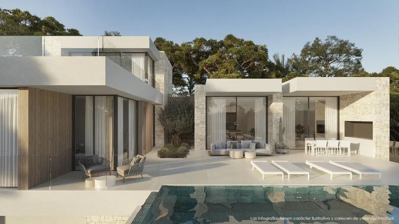 Planskisse — Luxury New Build Villa with Sea Views in San Jaime, Benissa