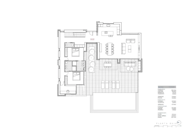Planskisse — Luxury New Build Villa with Sea Views in San Jaime, Benissa