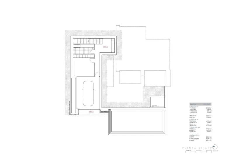 Planskisse — Luxury New Build Villa with Sea Views in San Jaime, Benissa