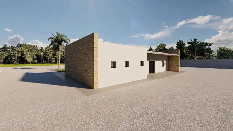 Planskisse — Moderne ny villa på en stor rustikk tomt nær Pinoso
