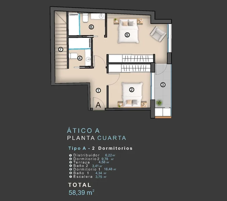 Planskisse — New Build Apartments in the Heart of Torrevieja Just 400 m from the Beach