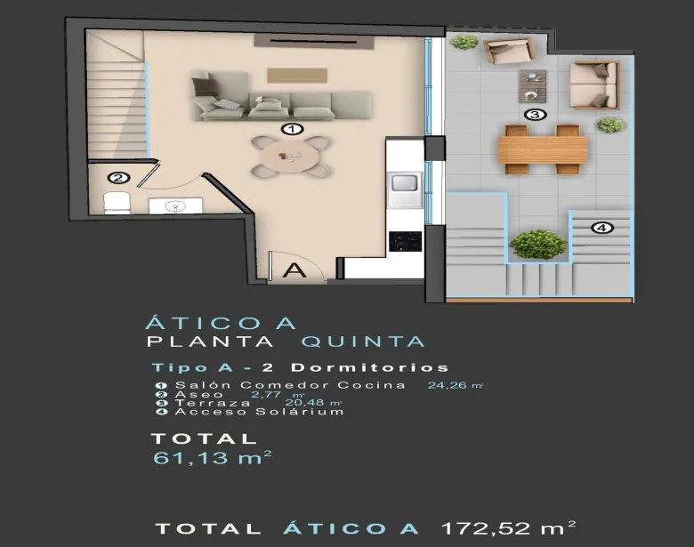 Planskisse — New Build Apartments in the Heart of Torrevieja Just 400 m from the Beach