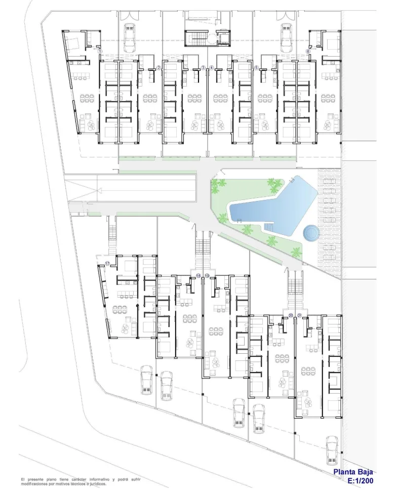 Planskisse — New Build Apartments and Bungalows for Sale in Pilar de la Horadada Near the Beach