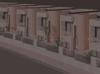 Nye frittliggende villaer til salgs i Aguilas Murcia, bare 500 meter fra stranden
