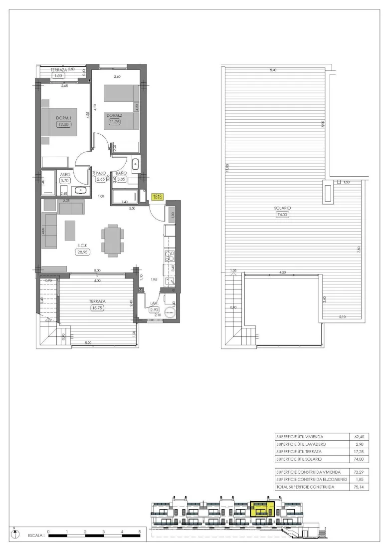 Planskisse — Nye bungalower i La Finca Golf, Algorfa - Luksus og natur på Costa Blanca