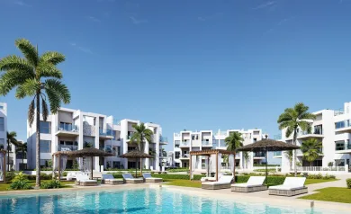 New Build Resort Apartments at La Serena Golf-Los Alcazares Near the Beach