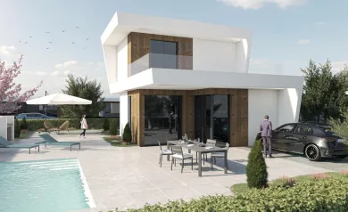 Nye villaer i Altaona Golf Resort i Murcia med privat basseng og fjellutsikt