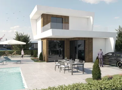 Nye villaer i Altaona Golf Resort i Murcia med privat basseng og fjellutsikt