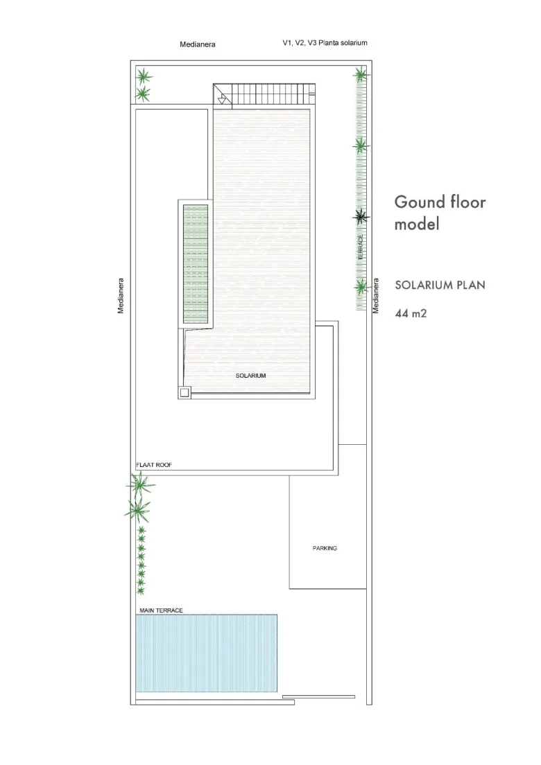Planskisse — New Build Villas with Private Pool Near La Serena Golf in Los Alcazares