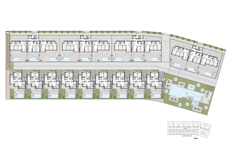 Planskisse — New Build Golf Front Apartments and Villas in La Serena Golf Los Alcazares