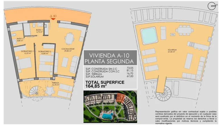 Planskisse — Luxury Golf Front Apartments Near the Sea in Los Alcazares Costa Calida
