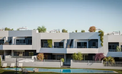 Modern, newly built bungalows in San Miguel de Salinas with 3 communal swimming pools