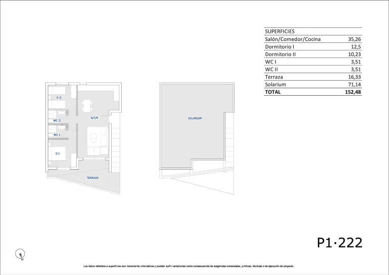 Planskisse — Modern, newly built bungalows in San Miguel de Salinas with 3 communal swimming pools