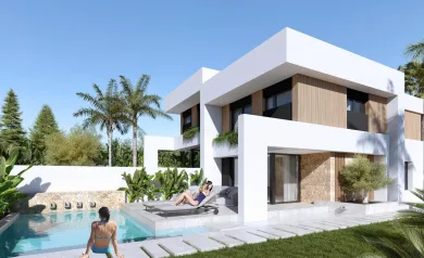 Moderne tomannsboliger med privat basseng i Las Filipinas-Orihuela Costa