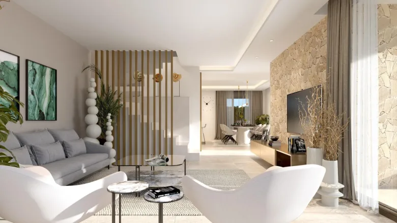 Planskisse — Moderne tomannsboliger med privat basseng i Las Filipinas-Orihuela Costa