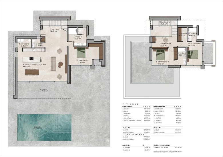 Planskisse — Custom Built New Villas in Pinoso (Alicante): Spacious Homes in Natural Surroundings