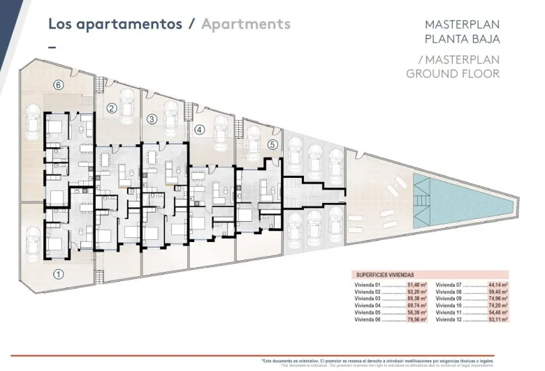 Planskisse — Modern Apartments with comunal Pool Near the Beach in San Pedro del Pinatar