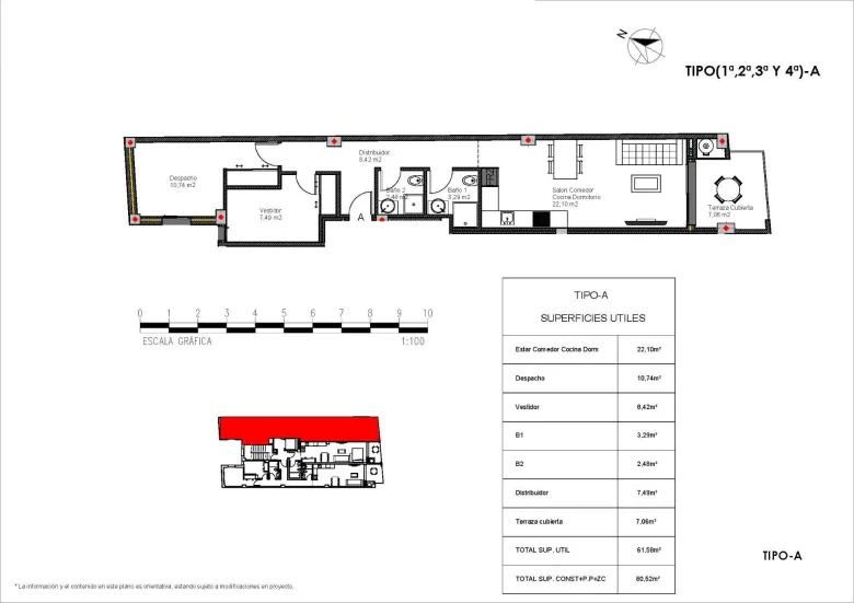 Planskisse — New-build apartments in Torrevieja, just 100 metres from Los Locos Beach