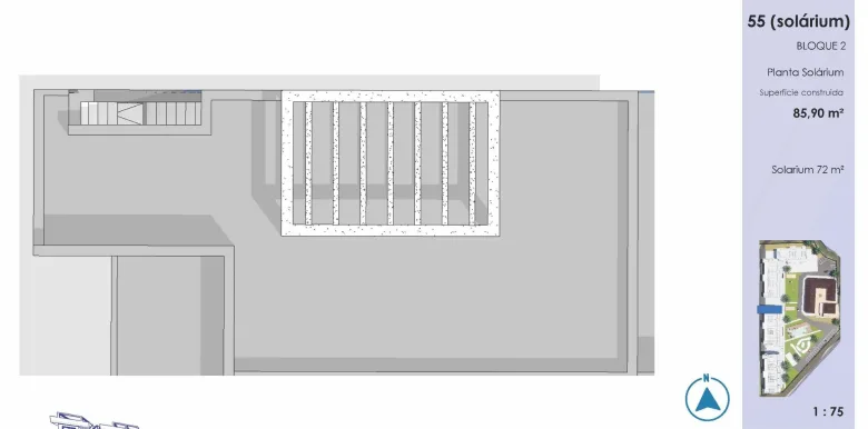 Planskisse — Penthouse | Moderne leilighet med 3 soverom og takterrasse i Oasis Garden