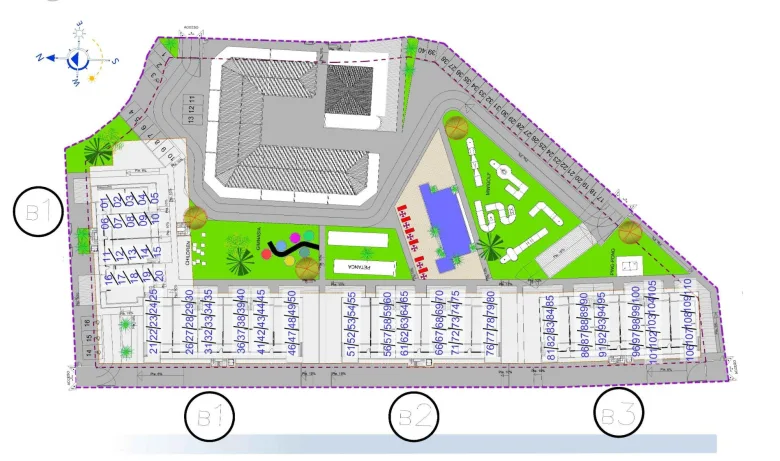 Planskisse — Penthouse | Moderne leilighet med 3 soverom og takterrasse i Oasis Garden