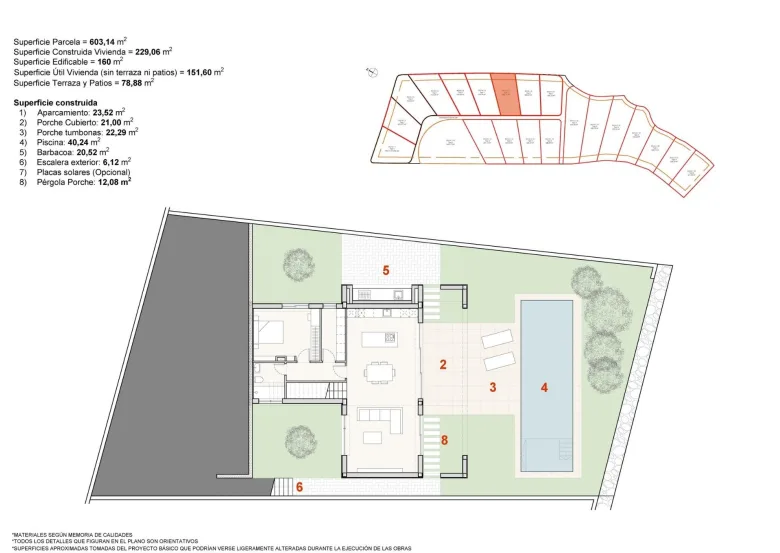 Planskisse — Eksklusive moderne villaer i Finestrat