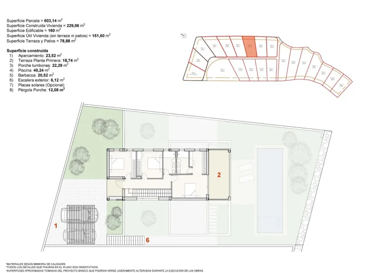 Planskisse — Eksklusive moderne villaer i Finestrat