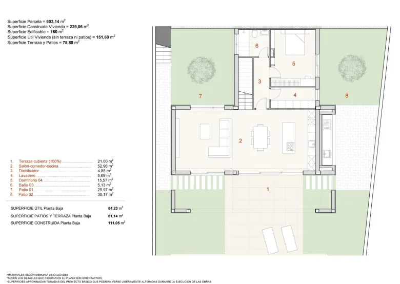 Planskisse — Eksklusive moderne villaer i Finestrat