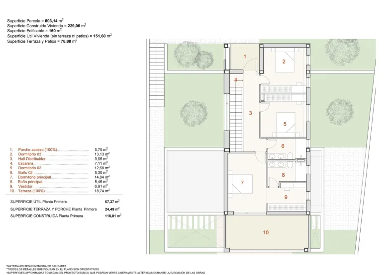 Planskisse — Eksklusive moderne villaer i Finestrat