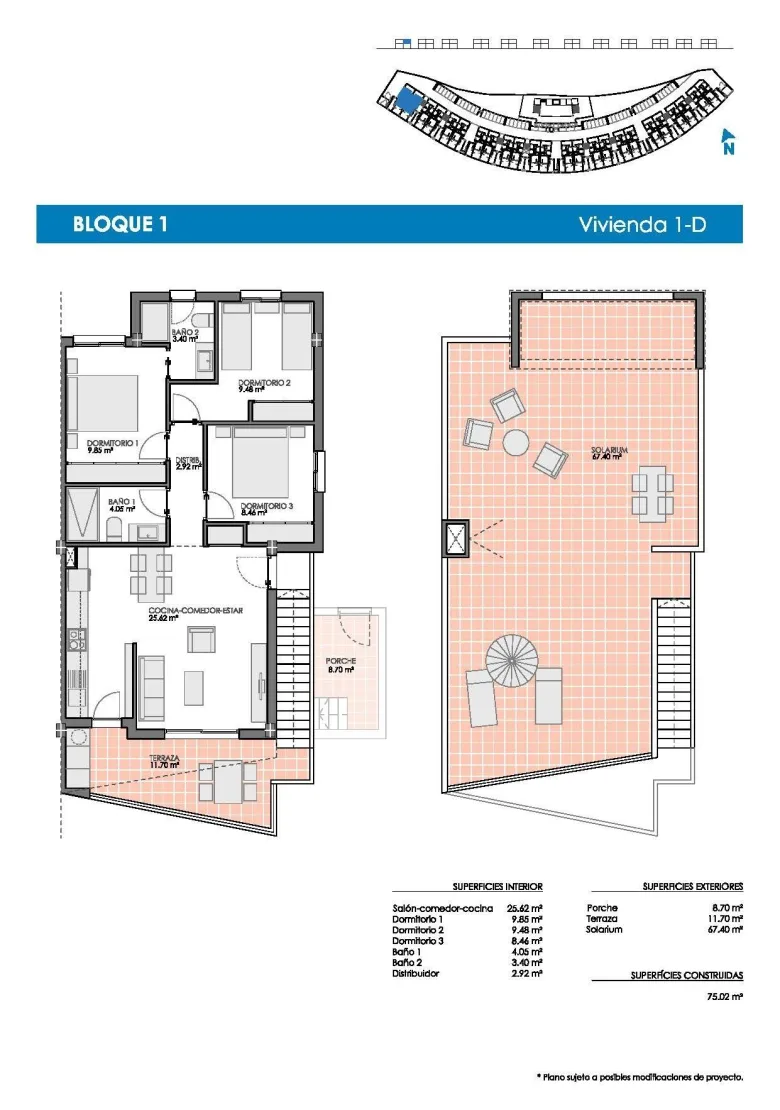 Planskisse — New Build Bungalows in Lo Romero Golf Resort, Pilar de la Horadada