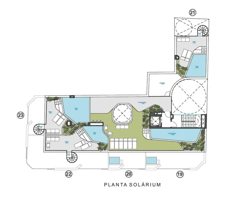 Planskisse — Luksuriøse nye leiligheter nær Torrevieja Marina og Playa del Cura
