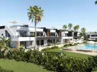 Bungalow på bakkeplan med privat hage i Lo Marabú, Ciudad Quesada