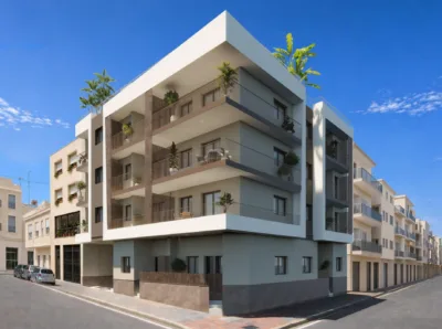 Nybygg -  leiligheter i hjertet av Santa Pola, bare 600 meter fra stranden