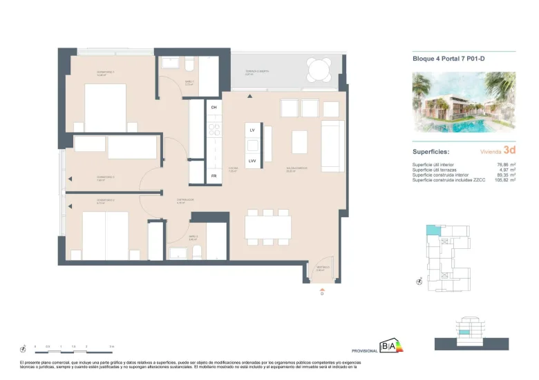 Planskisse — NEW RESIDENTIAL IN JAVEA 5 MINUTES FROM THE BEACH, THE PORT AND THE CENTER !!!