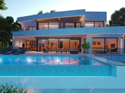 Ny luksusvilla i Moraira – gangavstand til strand og sentrum