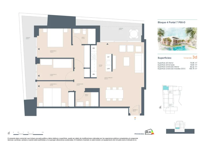 Planskisse — NEW RESIDENTIAL IN JAVEA 5 MINUTES FROM THE BEACH, THE PORT AND THE CENTER !!!