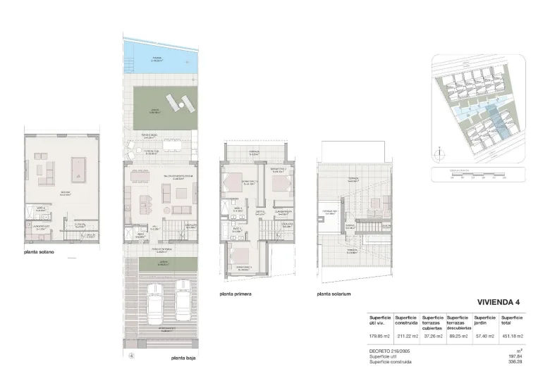 Planskisse — Exclusive New Build Residential Complex in Los Flamingos, Estepona