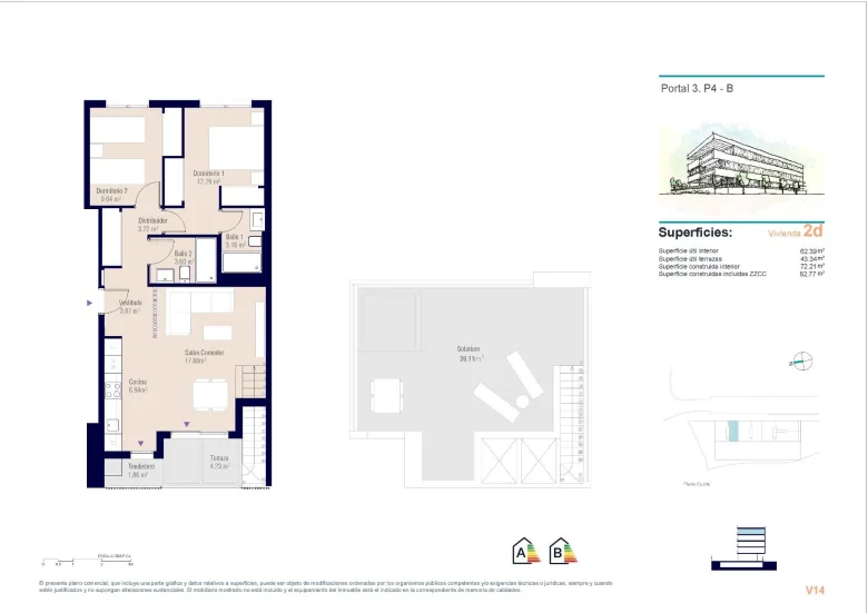 Planskisse — Newly built residential in San Agustin, Alicante, with stunning views of the city and the sea.