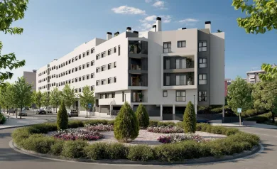 Newly built residential development in Alicante, with open views of the city.