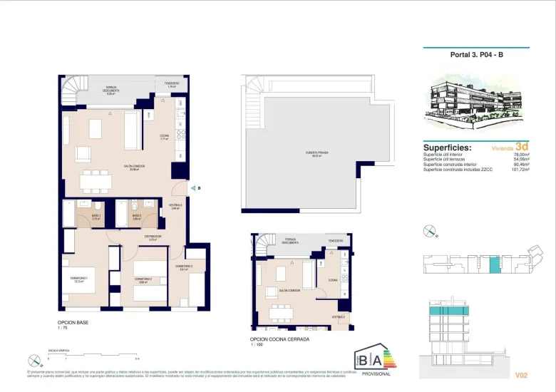 Planskisse — Newly built residential development in Alicante, with open views of the city.