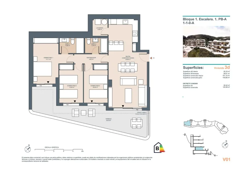 Planskisse — NYBYGD BOLIGKOMPLEKS I RINCON DE LA VICTORIA, NÆR MALAGA