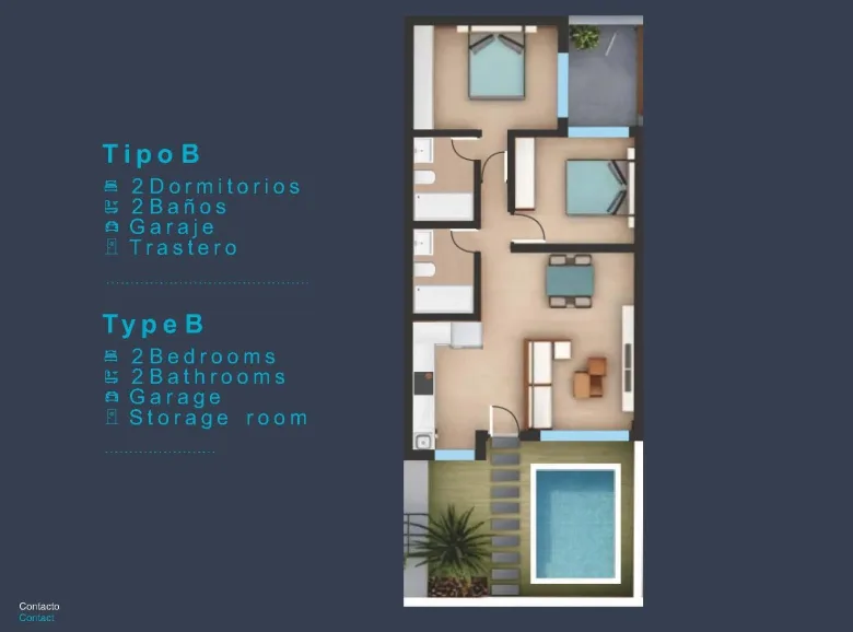 Planskisse — New Build Bungalows in San Pedro del Pinatar – Luxury and Nature by the Sea