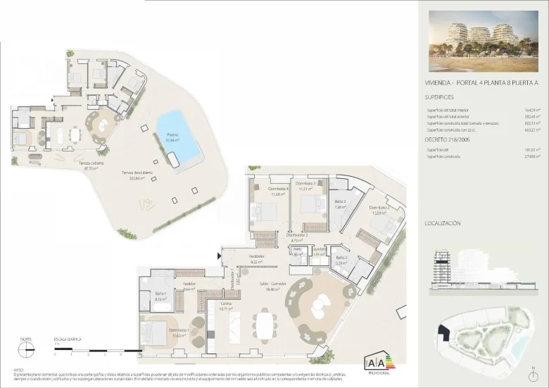 Planskisse — Luxury Beachfront Residences in Málaga City with Panoramic Sea Views