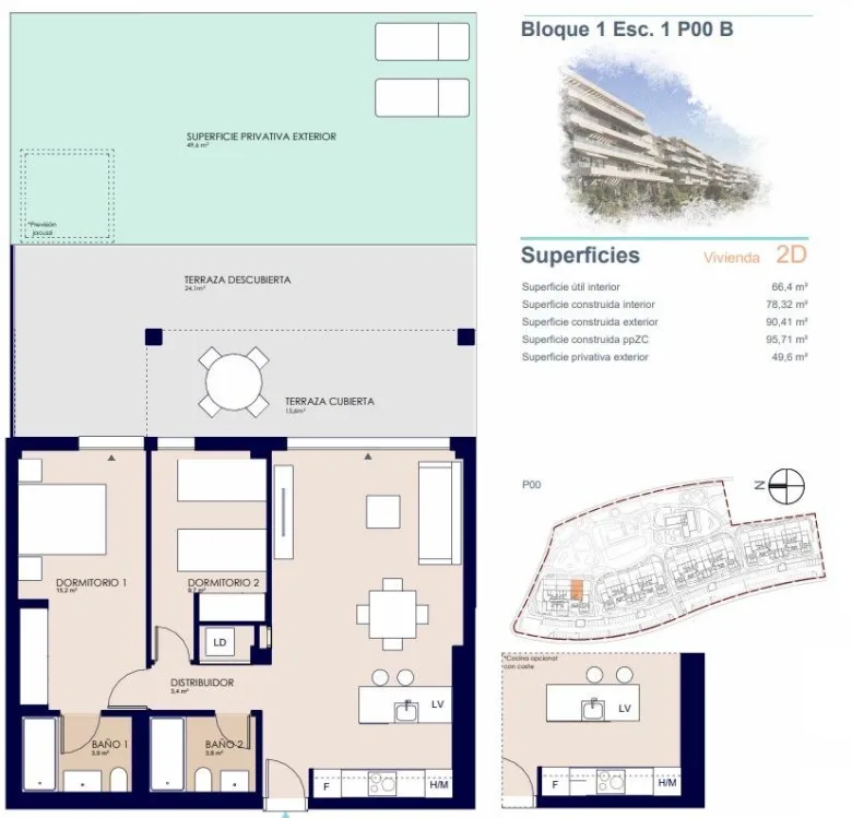 Planskisse — Modern New Build Apartments in El Verger – Coastal Living Just 500 Meters from the Beach