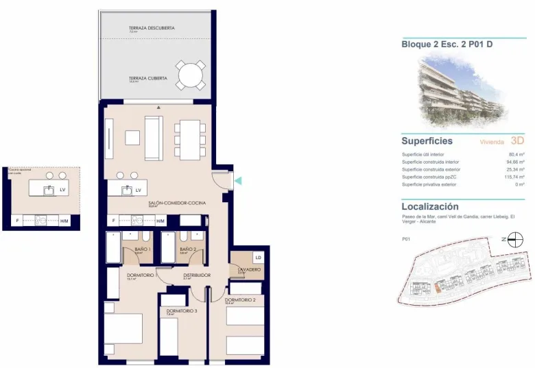Planskisse — Modern New Build Apartments in El Verger – Coastal Living Just 500 Meters from the Beach