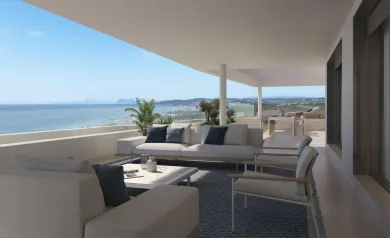 Nybyggede boliger med havutsikt i det beste området i Estepona