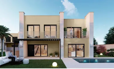 Nybyggede villaer med privat basseng i San Juan de Alicante