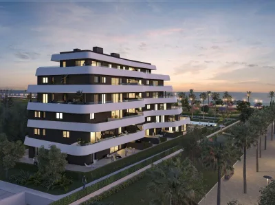Nybyggede leiligheter ved sjøen i Los Álamos, Torremolinos