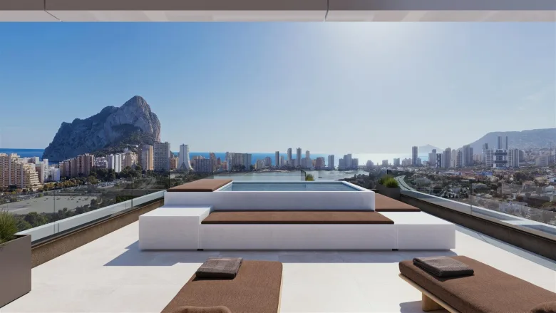 Planskisse — Nye leiligheter med havutsikt og resortfasiliteter i Calpe