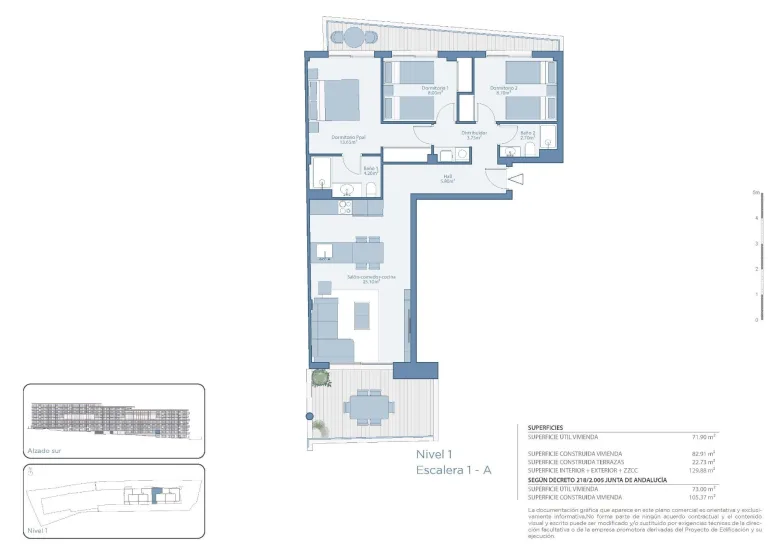 Planskisse — Luxury New Build Apartments in Fuengirola Costa del Sol