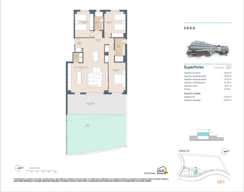 Planskisse — Nybyggede leiligheter med havutsikt ved Selwo-parken, Estepona